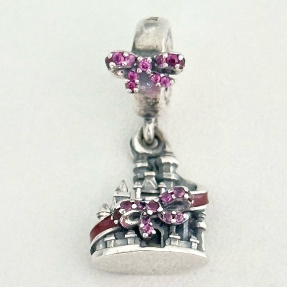 Pandora Disney Parks Cinderella Castle 2019 Exclusive Holiday Bead Dangle Charm - Picture 1 of 8